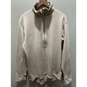 Gen III Shirt Men’s Medium Military Mid Weight Cold Weather Half Zip Waffle Grid